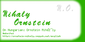 mihaly ornstein business card